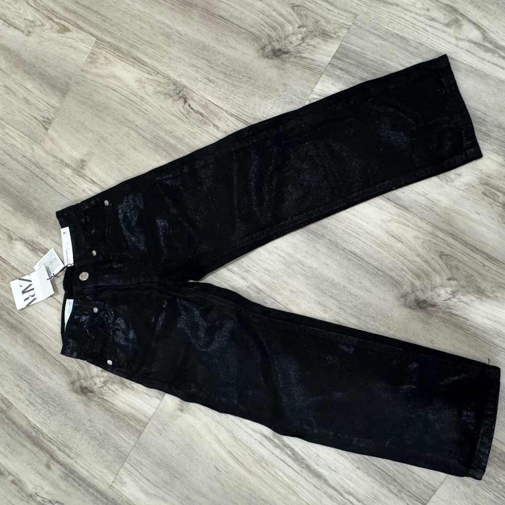 Black sparkly jean Zara 7y